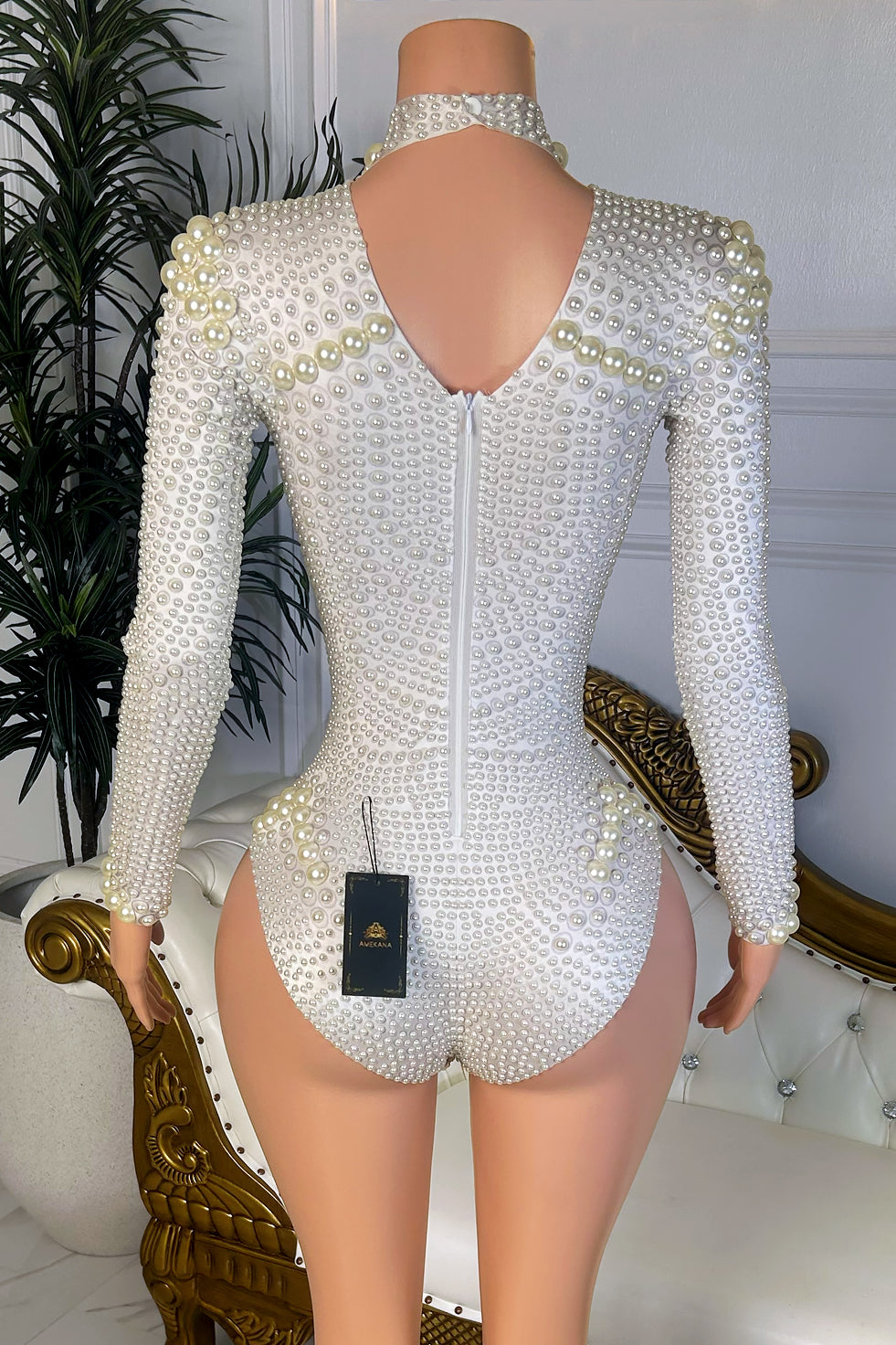 Wild Side Pearl Playsuit (Ready to Ship)