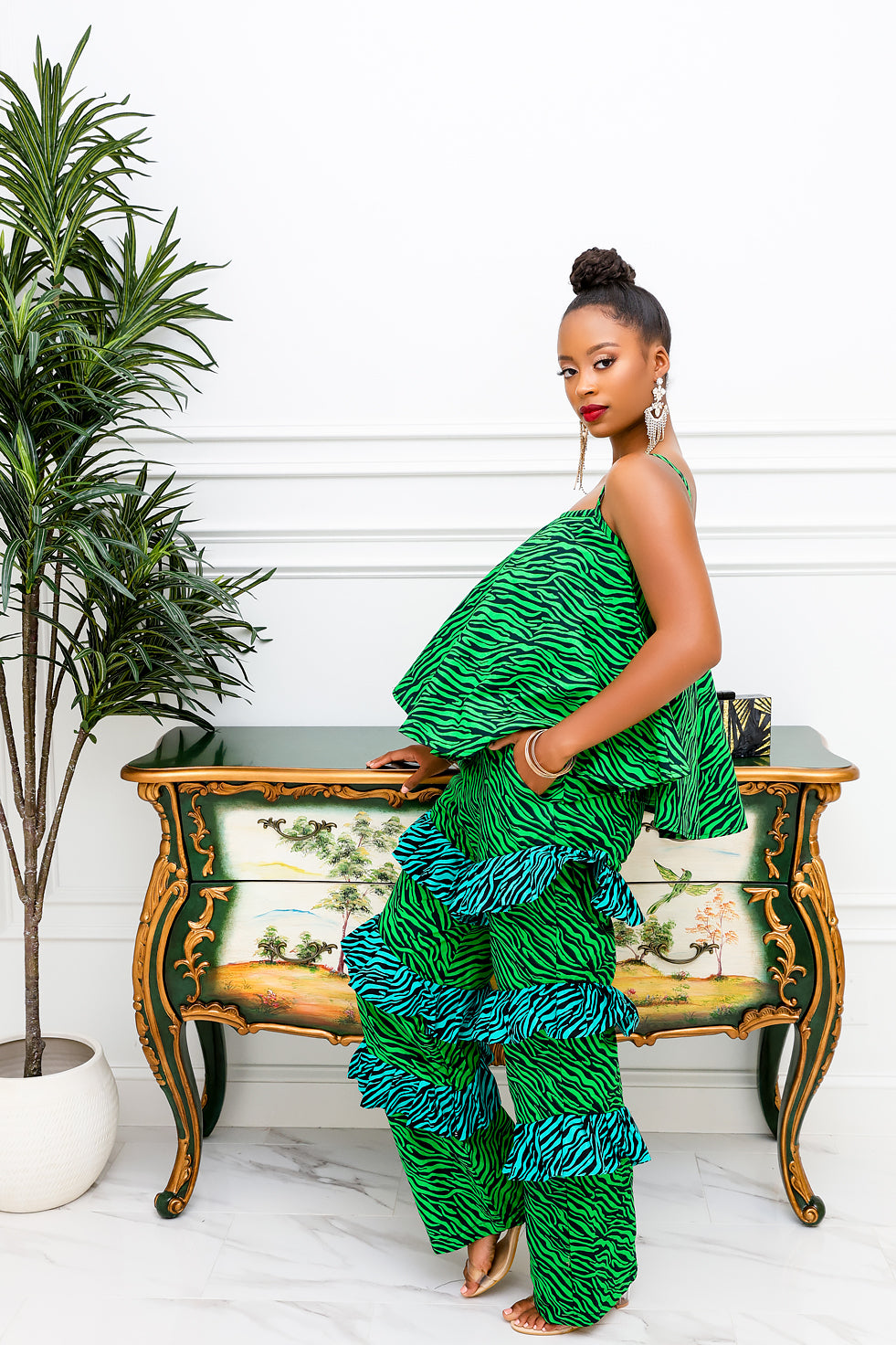 Untamed Ankara Pant Set(Ready To Ship)