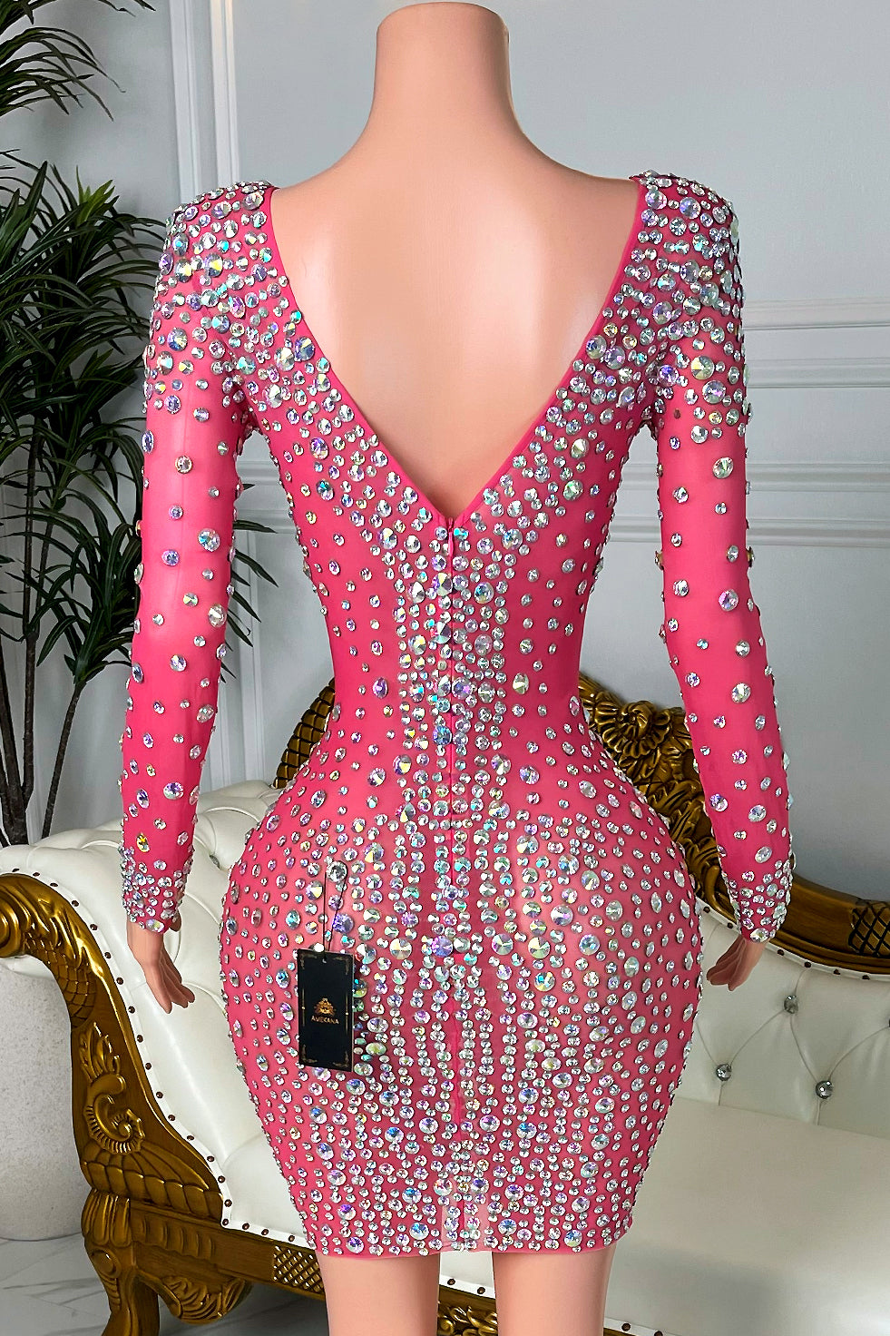 Alana Diamante Dress (Ready To Ship)