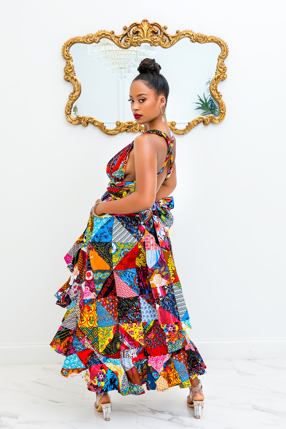Patchwork Queen Ankara Dress(Ready To Ship)