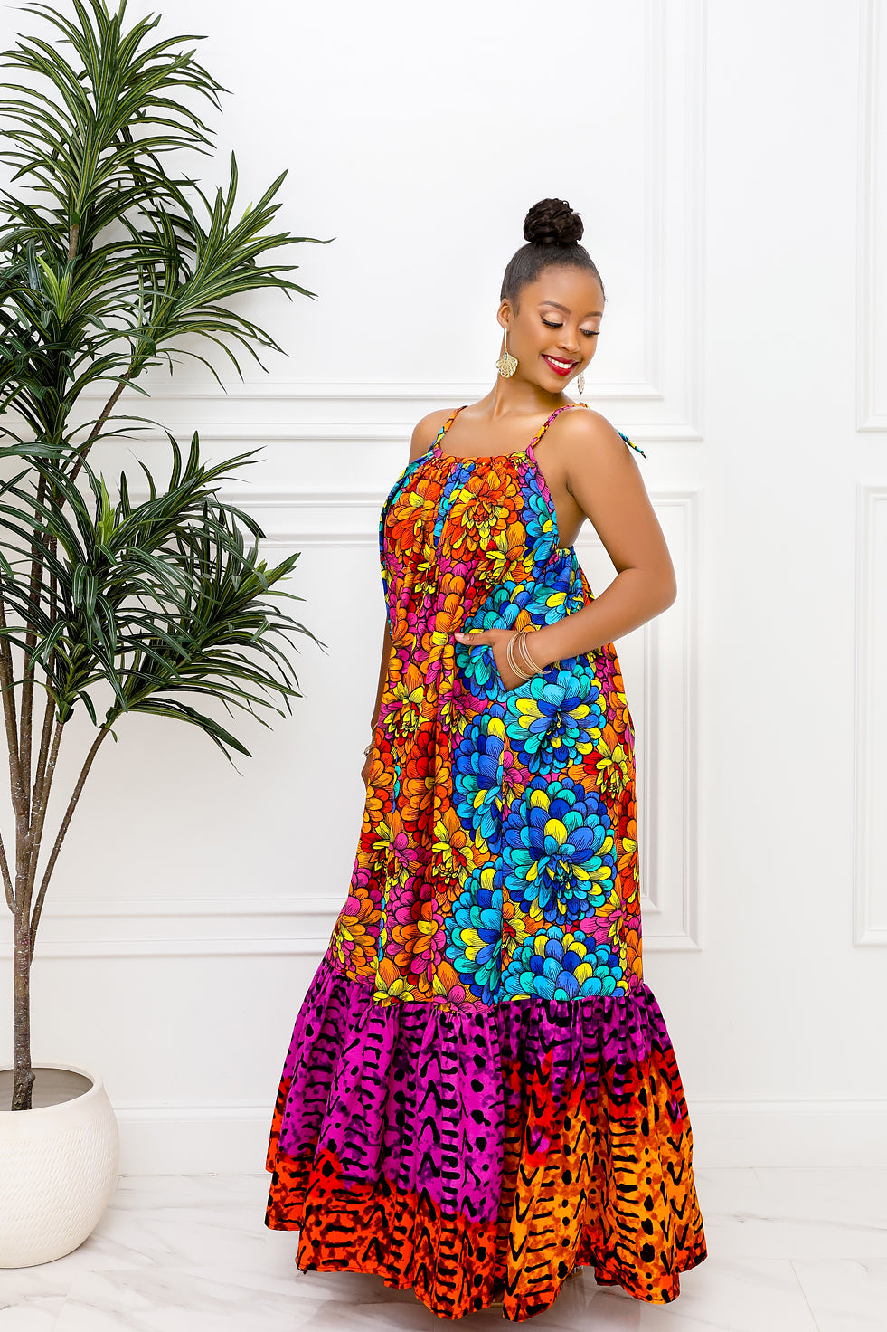 Color Burst Maxi Dress (Made to Order)