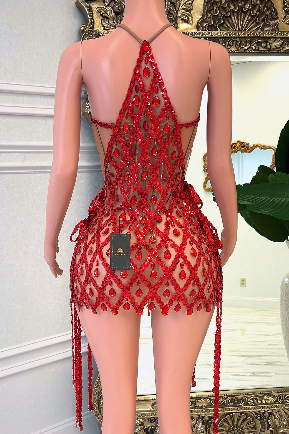 Aoki Red Dress Set(Ready To Ship)