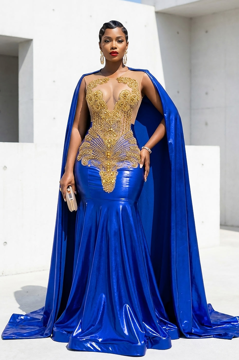 Sovereign Blue Maxi Dress (Ready to Ship)