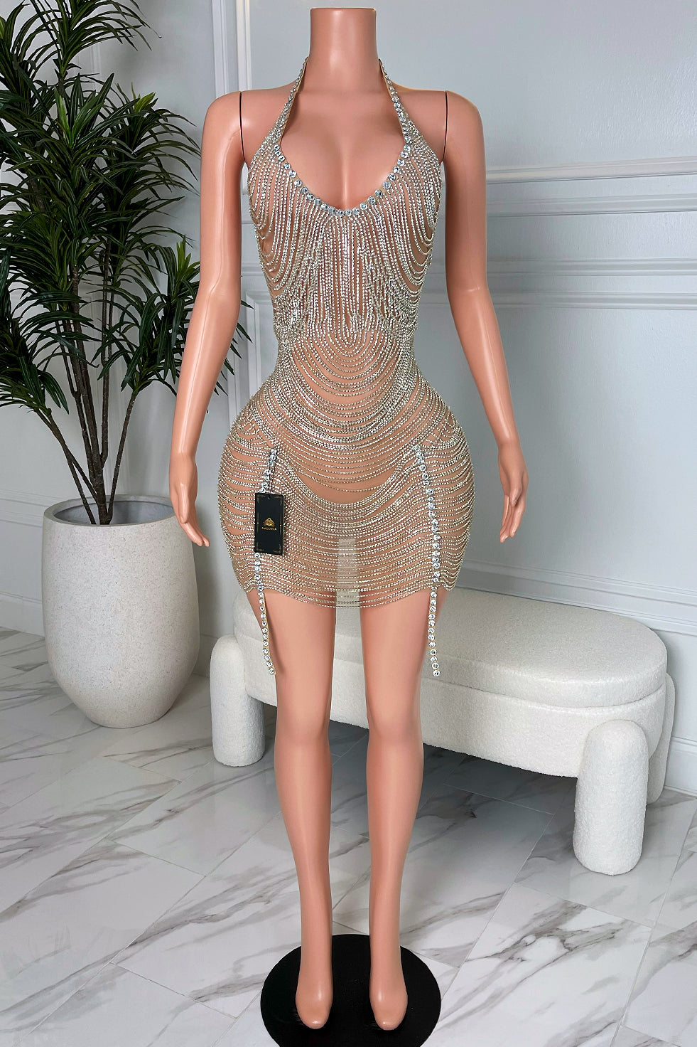 Carlotta Silver Dress (Made to Order)