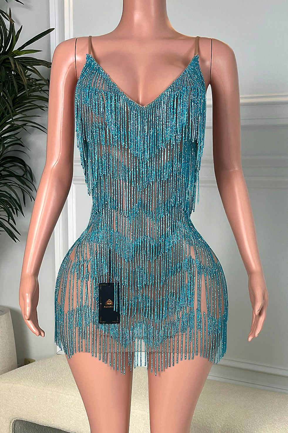 Casino Blue Dress(Ready To Ship)