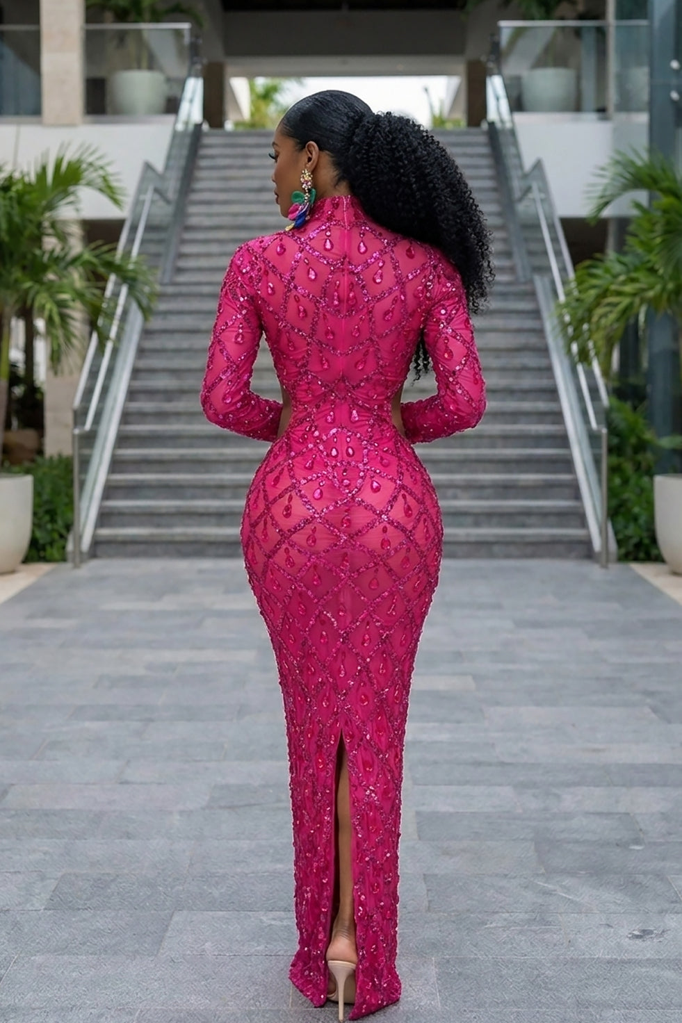 Dawn Rhinestone Dress (Ready To Ship)