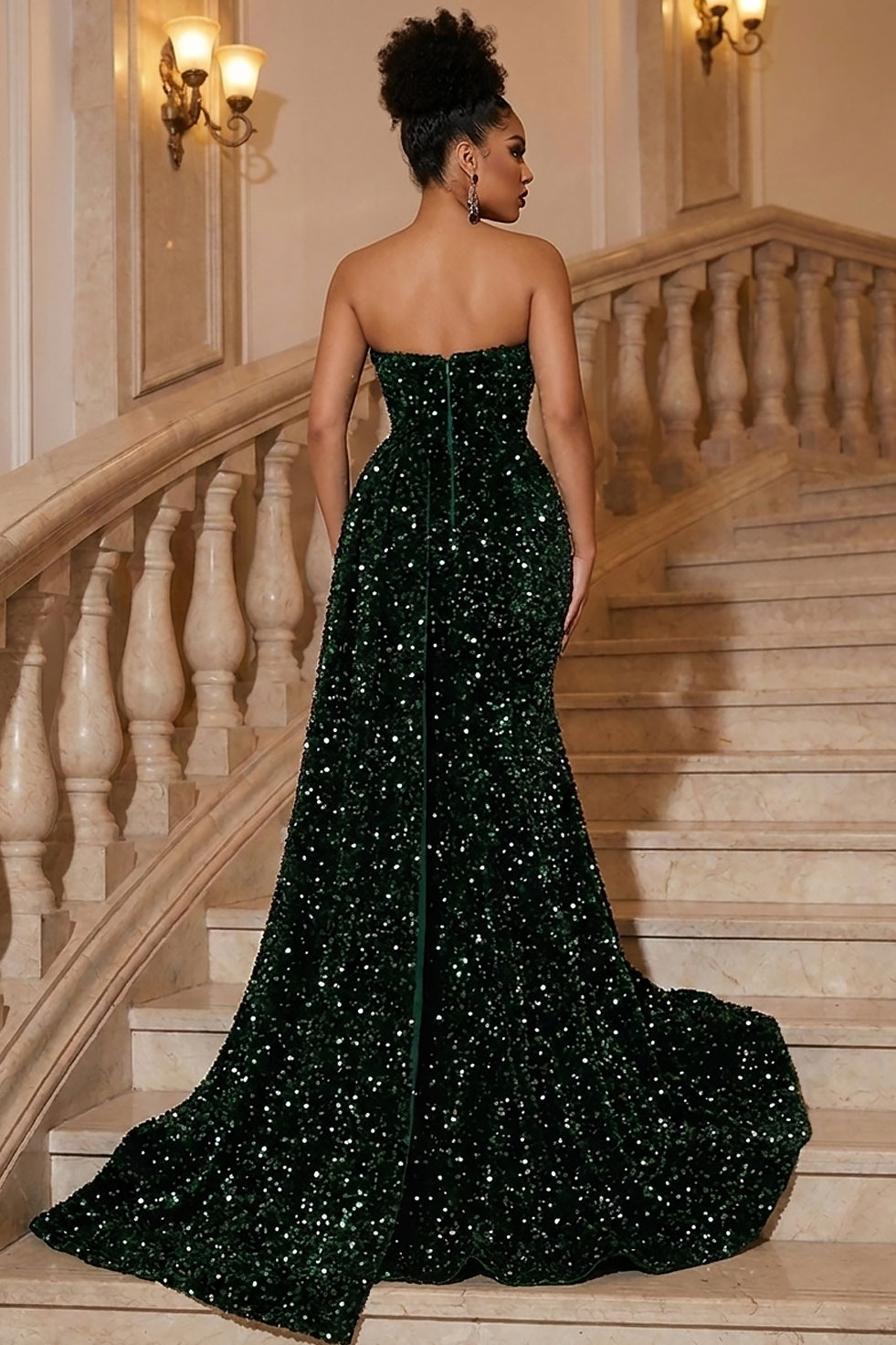 Mademoiselle Green Dress (Pre-Order)