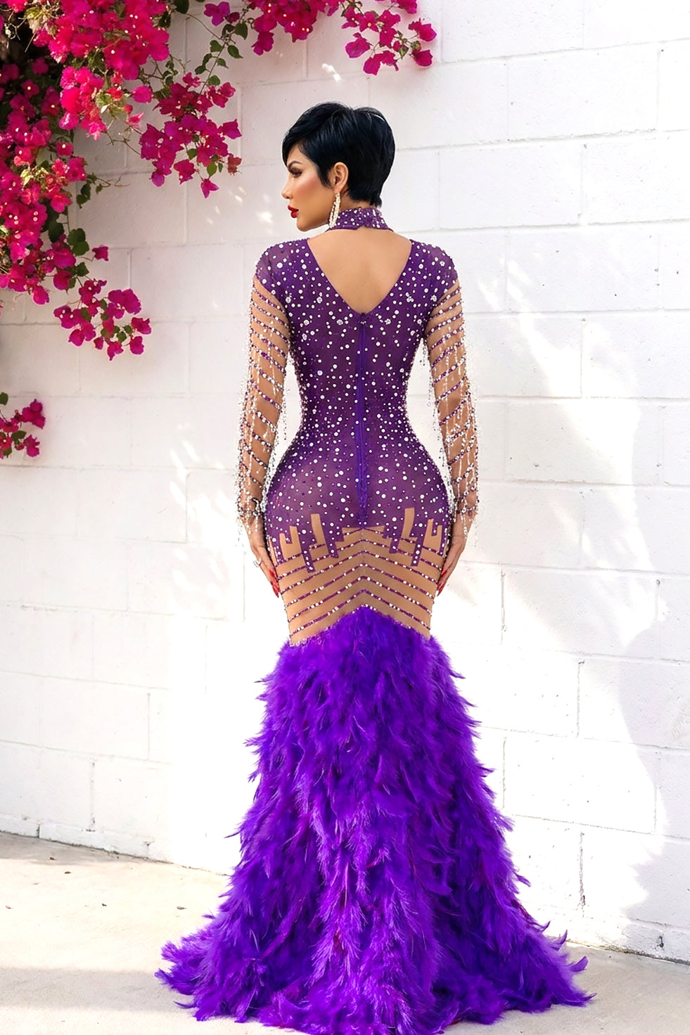 Peacock Dress (Ready To Ship)