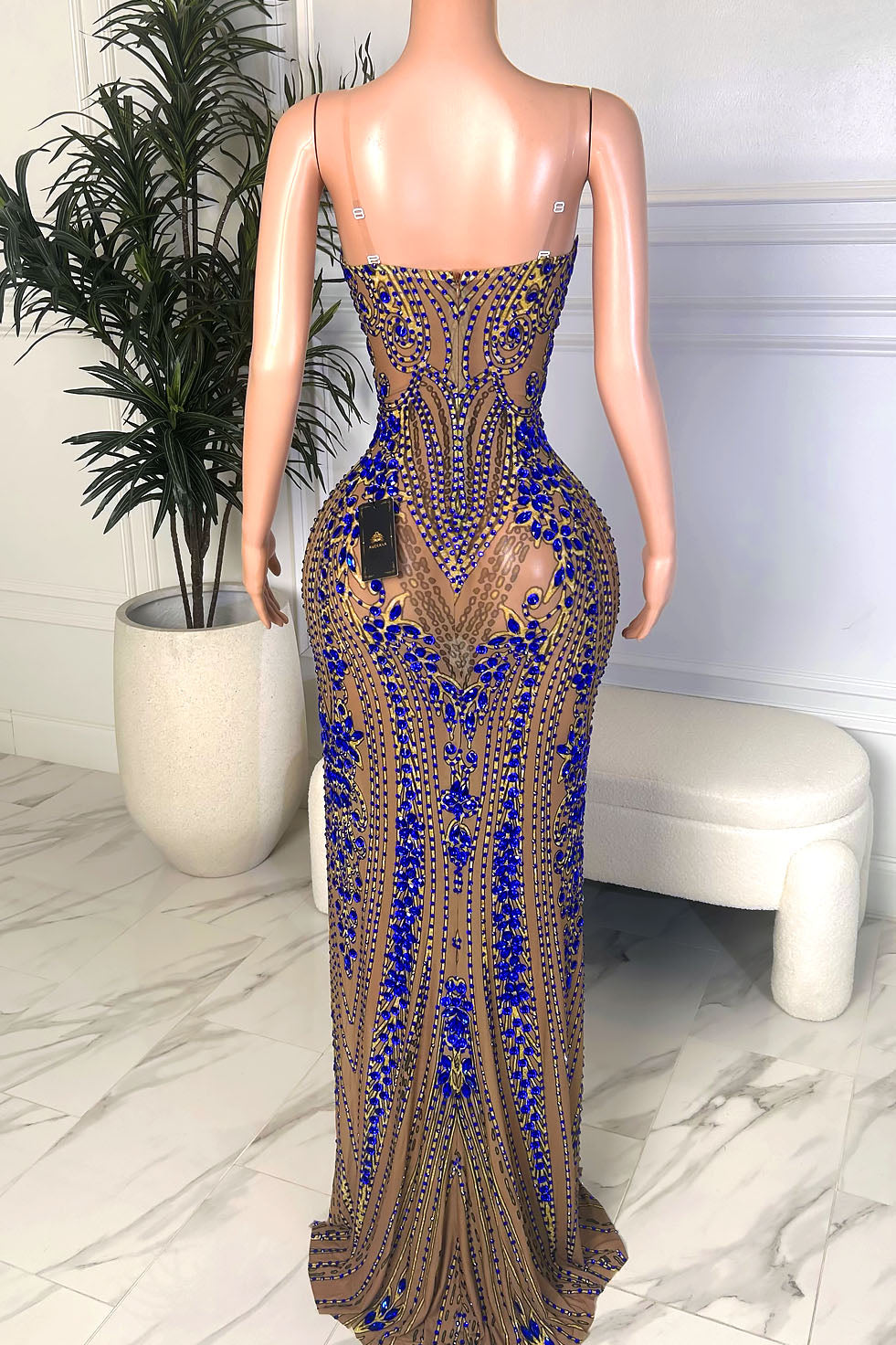 Jordyn Blue Maxi Dress (Ready To Ship)