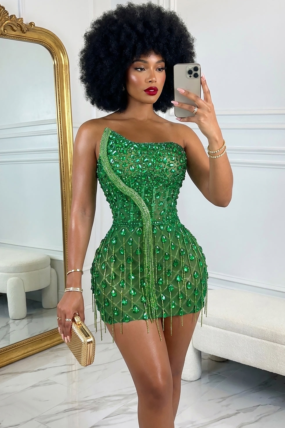 Rory Green Mini Dress (Pre-Order)
