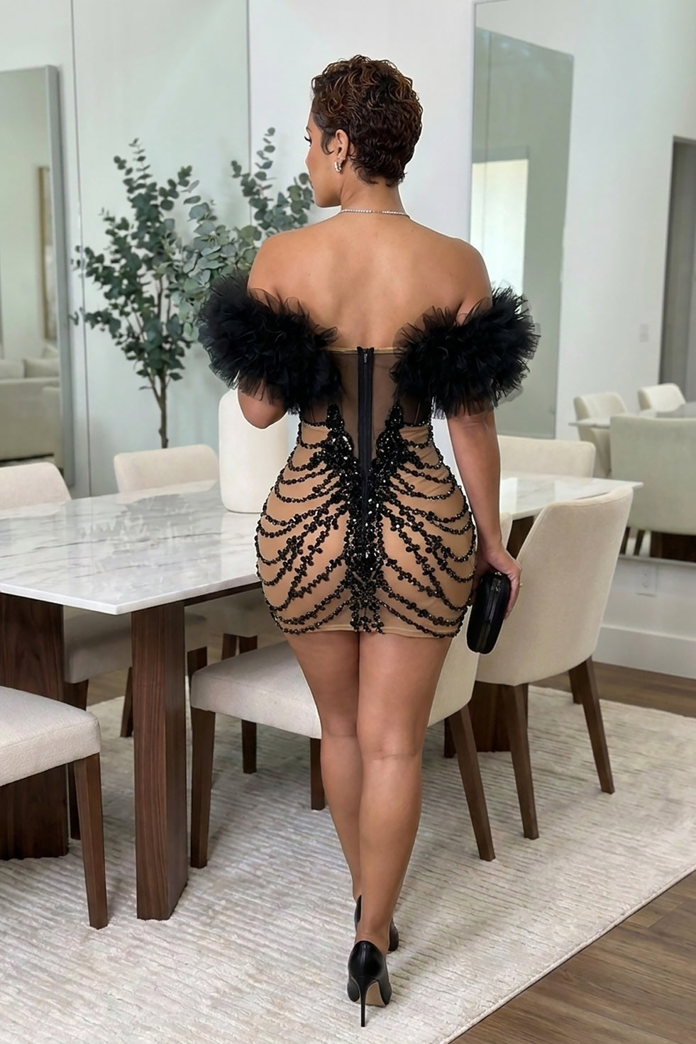 Drama Black Dress (Pre-Order)