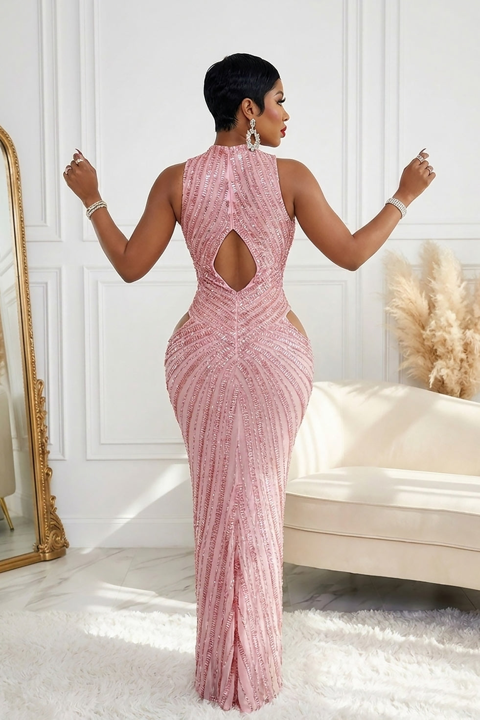 Karla Pink Dress (Pre-Order)