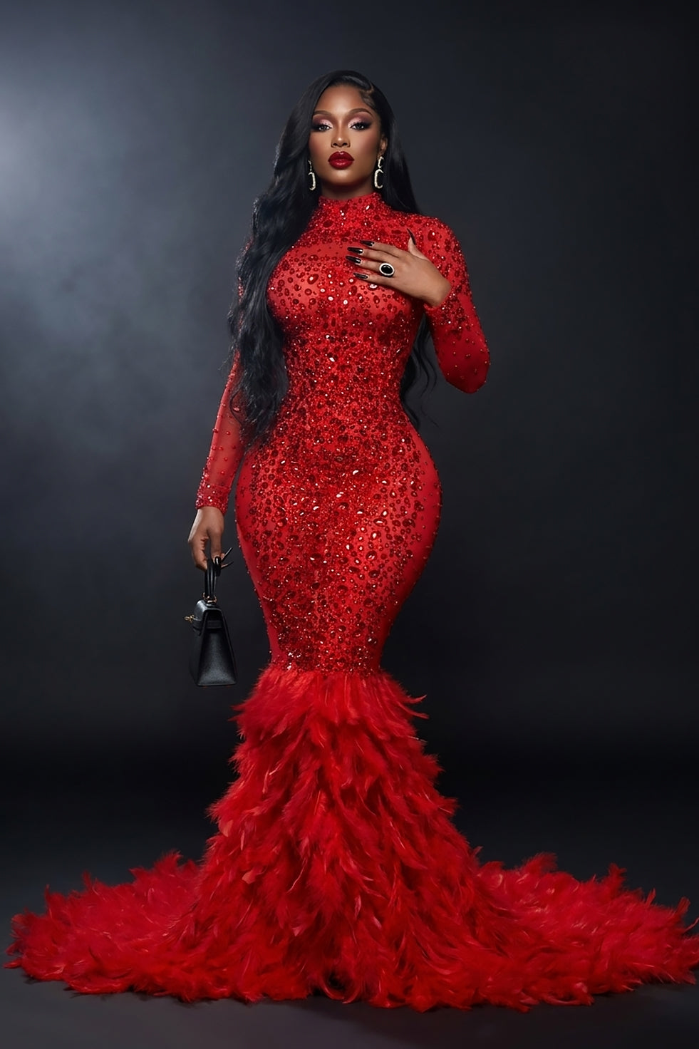 Kaelie Feather Dress (Pre-Order)