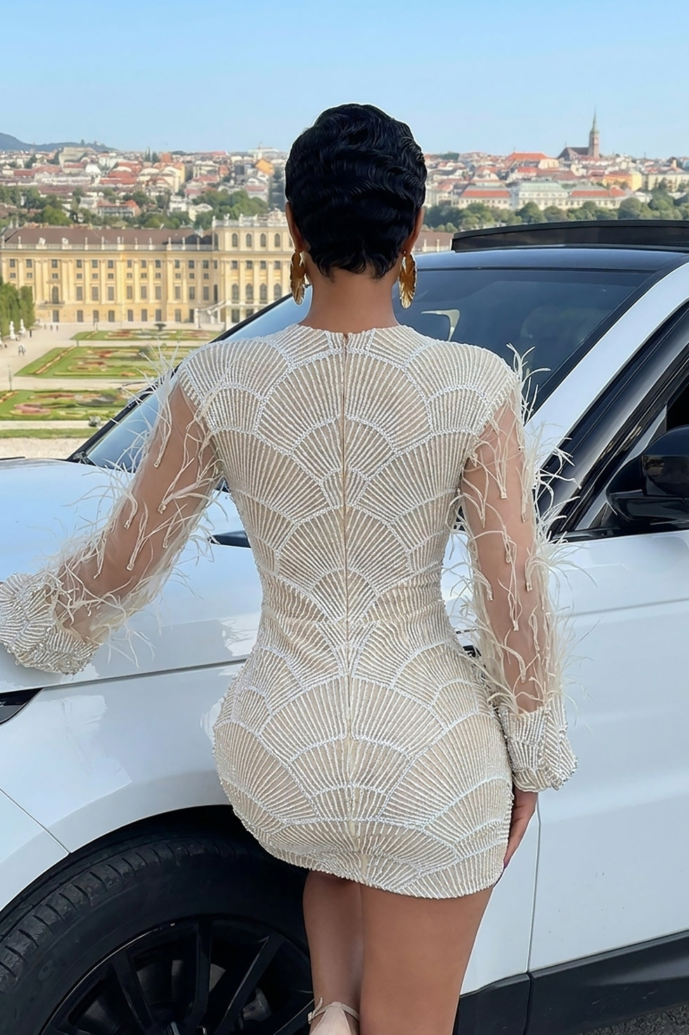 Echo Feather Dress (Pre-Order)