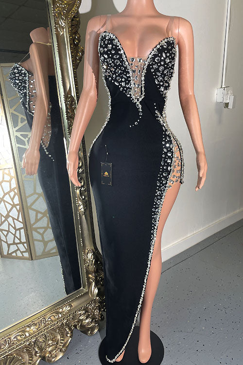Monaco Diamante Dress 2 - AMEKANA.COM