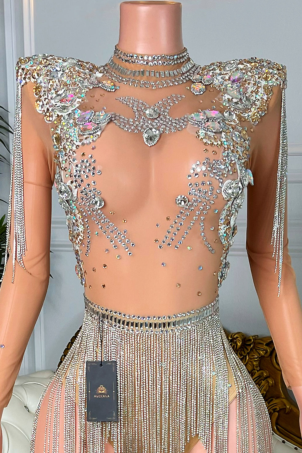 Diamond Drip Gold Bodysuit(Ready To Ship)