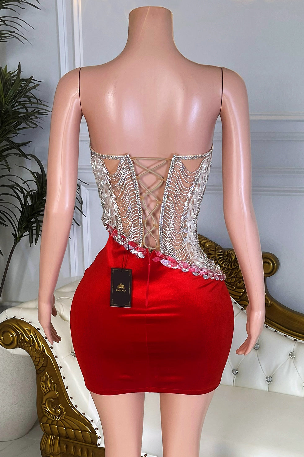 Disco Doll Red Dress(Ready To Ship)