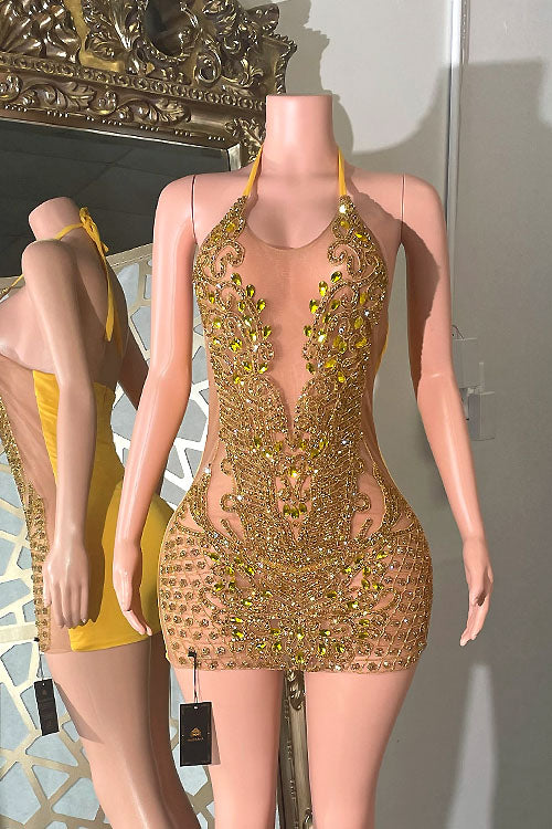 Melissa Diamante Dress(Ready To Ship) - AMEKANA.COM