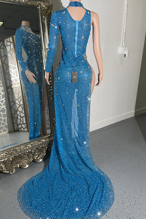 Gemini Blue Diamante Dress