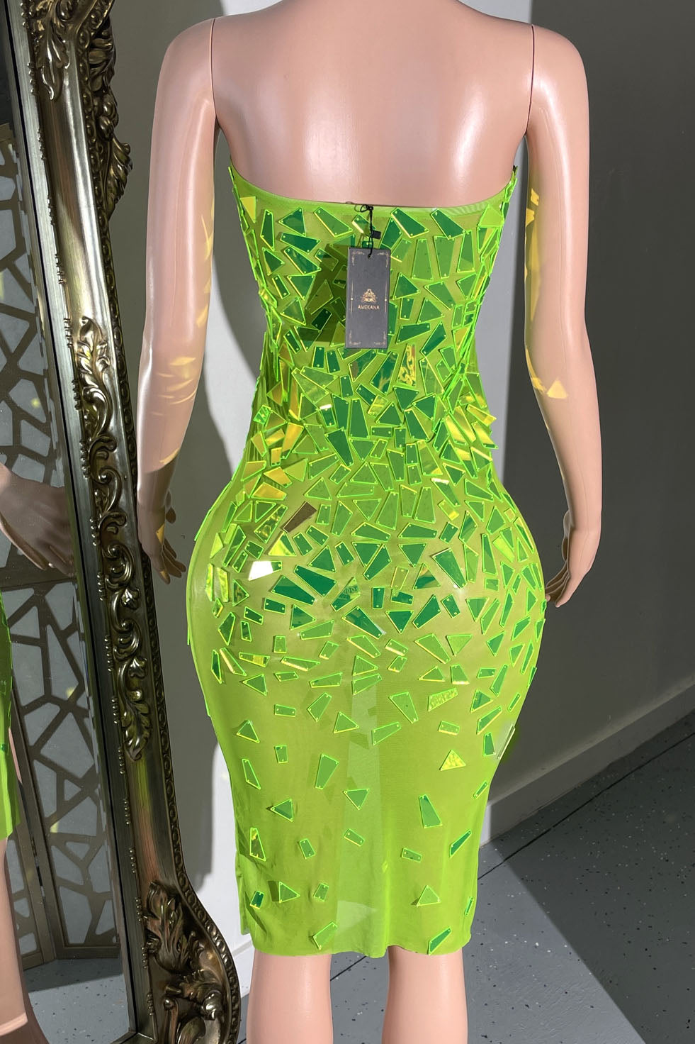 Lime Serenade Dress - AMEKANA.COM