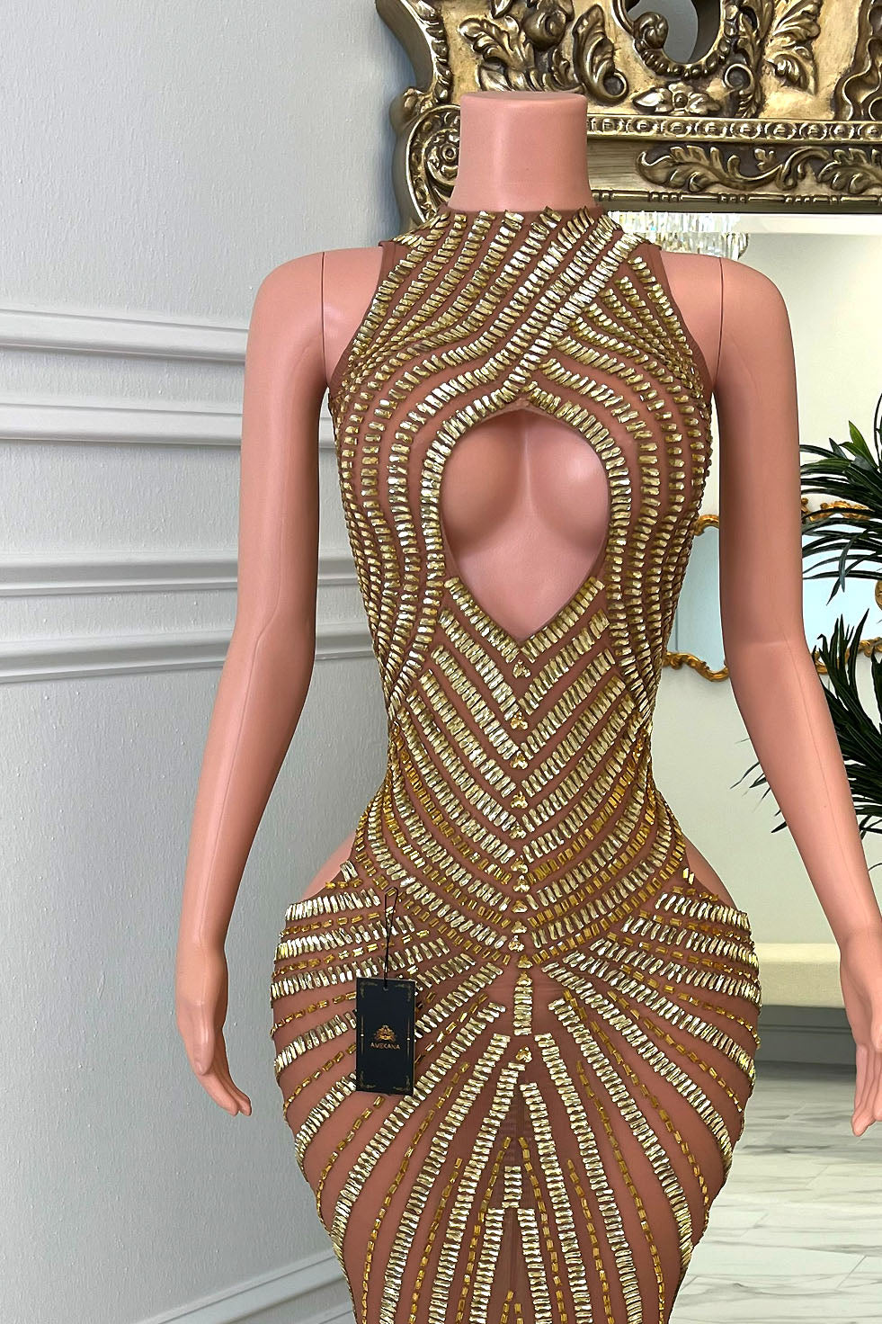 Karla Gold Dress(Ready To Ship)