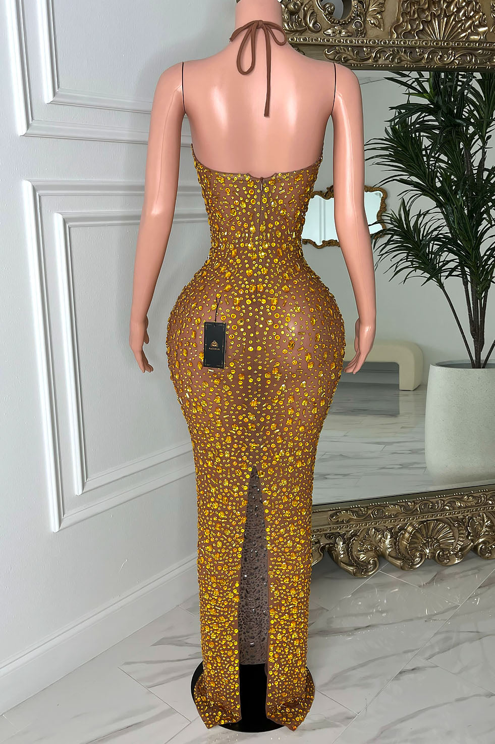 Bina Gold Dress(Ready To Ship)