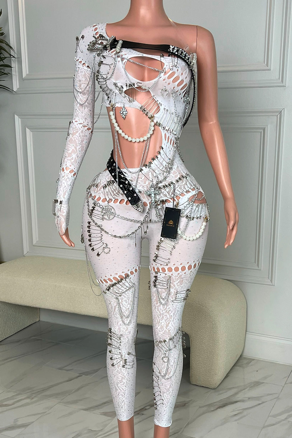 Rebel White Bodysuit