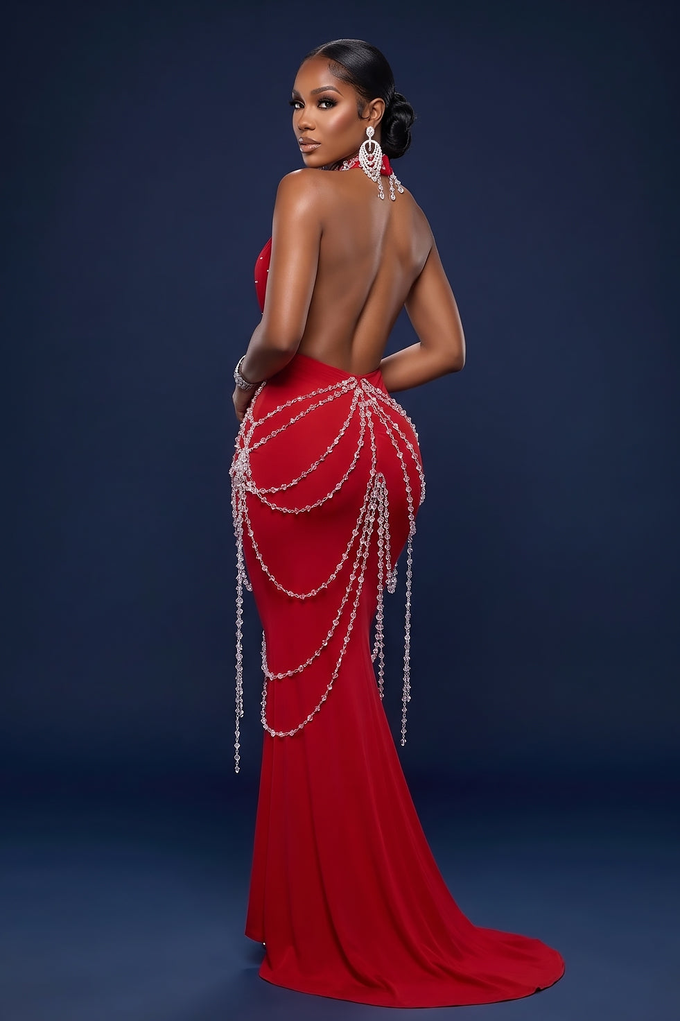 Zarevia Red Maxi Dress (Ready to Ship)