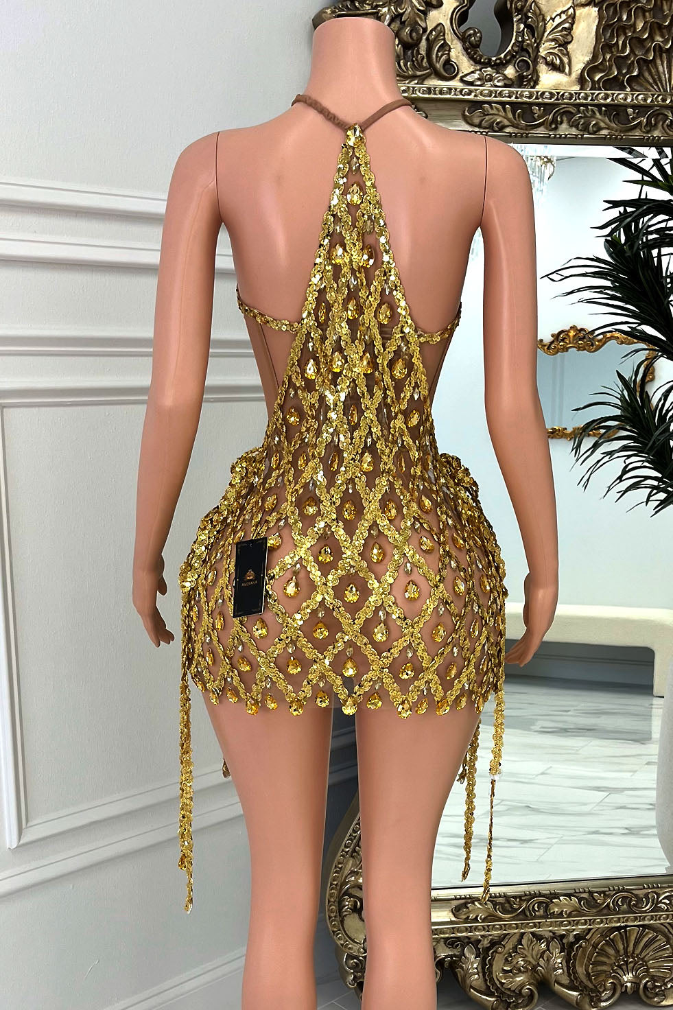 Aoki Gold Dress Set(Ready To Ship)