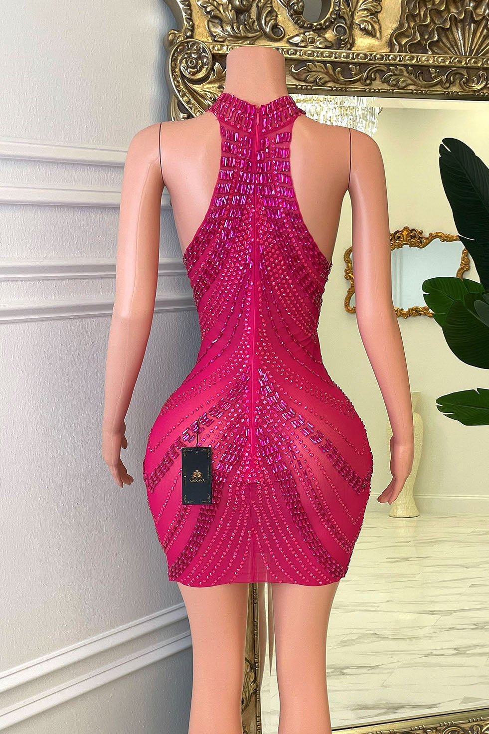 Paloma Diamante Dress (Ready To Ship)