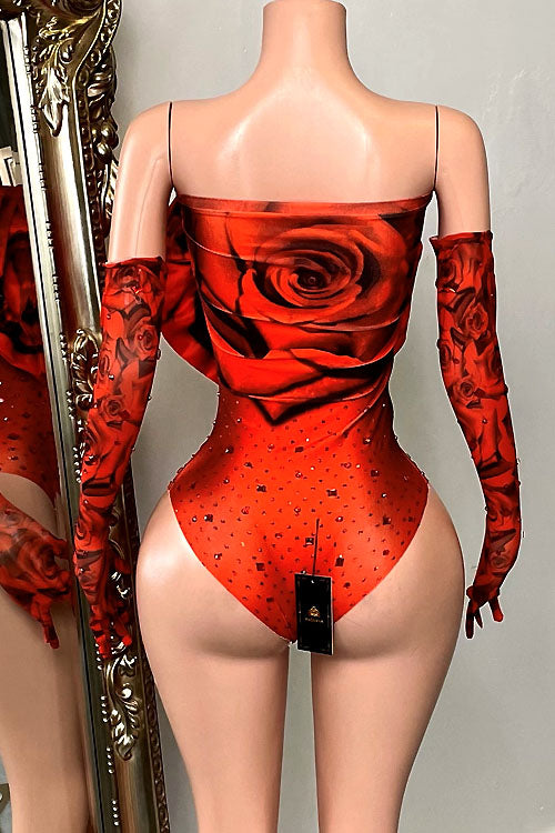 Hot Girl Summer Rose Bodysuit (Ready To Ship)
