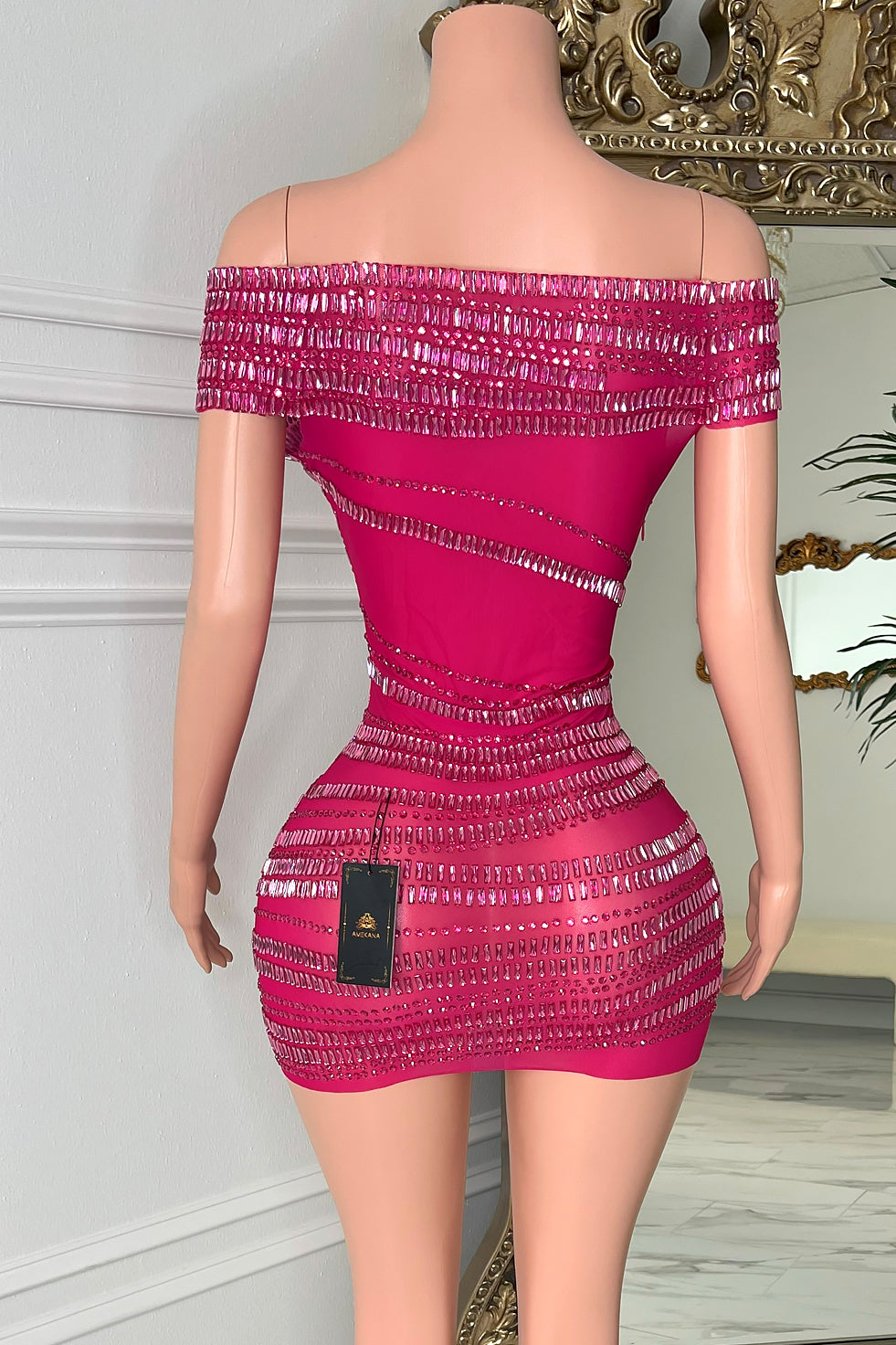 Cello Fuchsia Dress(Ready To Ship)