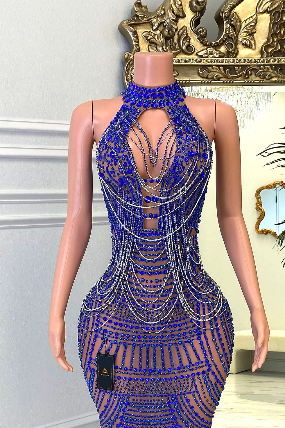 So Mysterious Blue Dress(Ready To Ship)