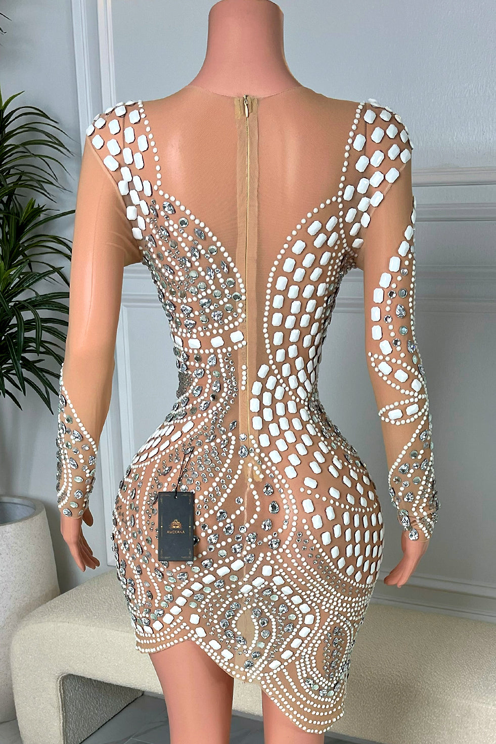 Kady Diamante Dress (Ready To Ship)