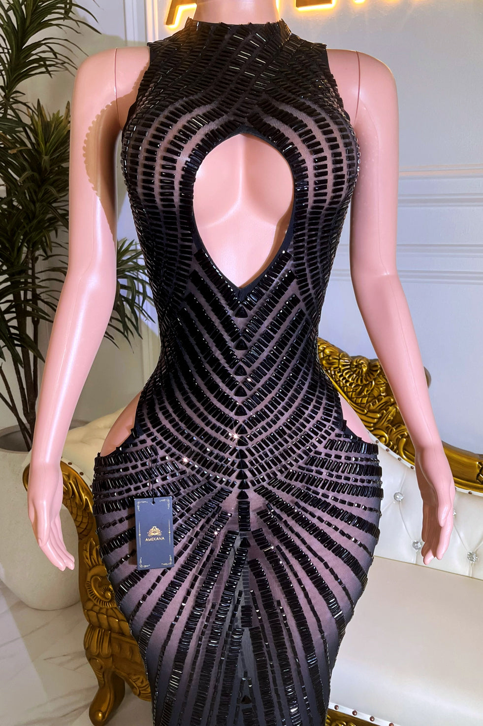 Karla All Black Dress (Made to Order)