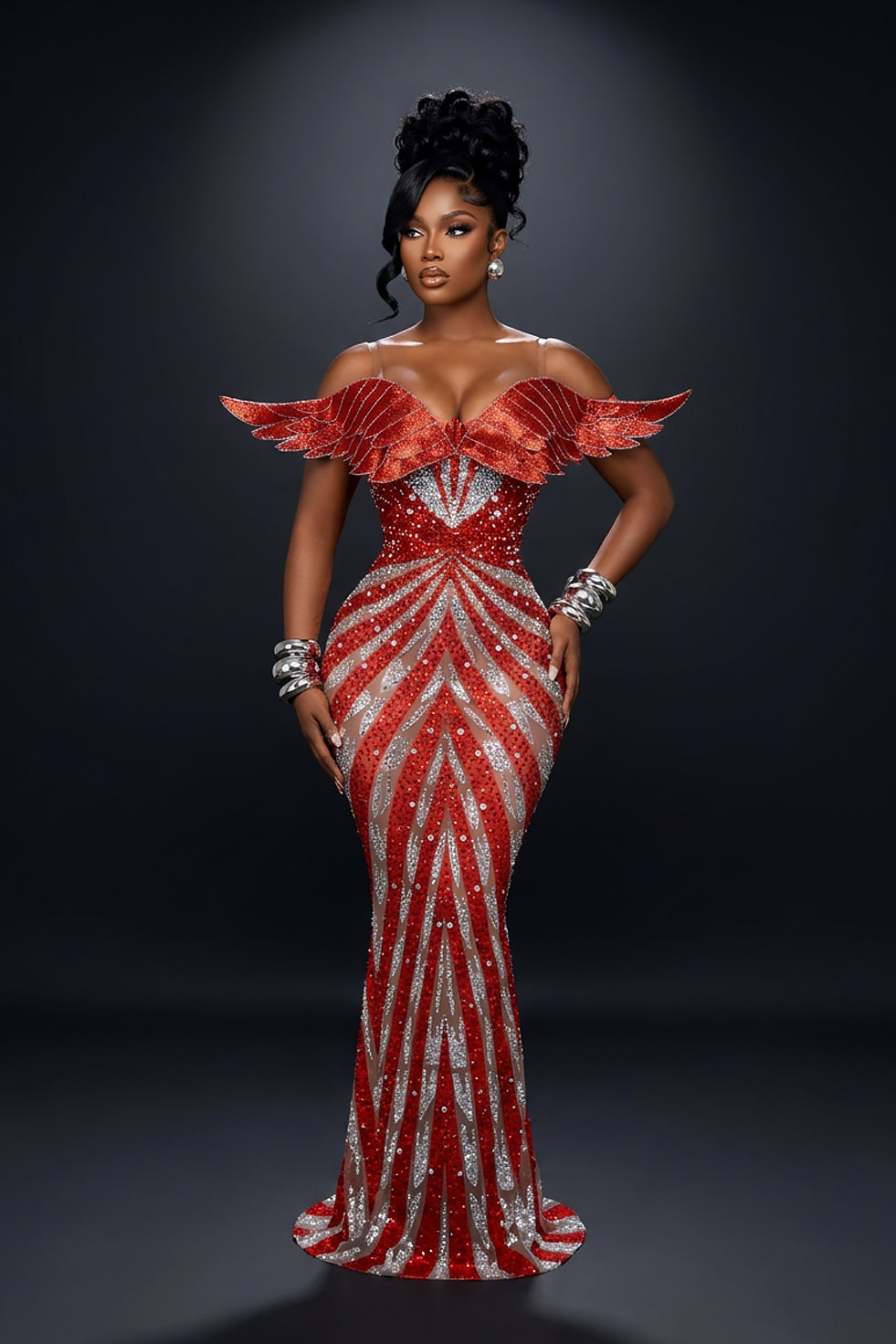 Kimber Red Maxi Dress (Pre-Order)