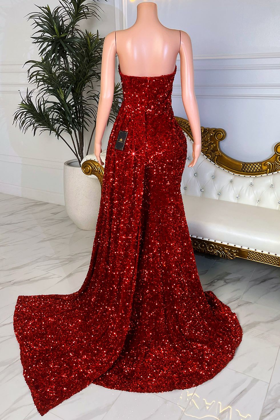 Mademoiselle Red Dress (Ready To Ship)