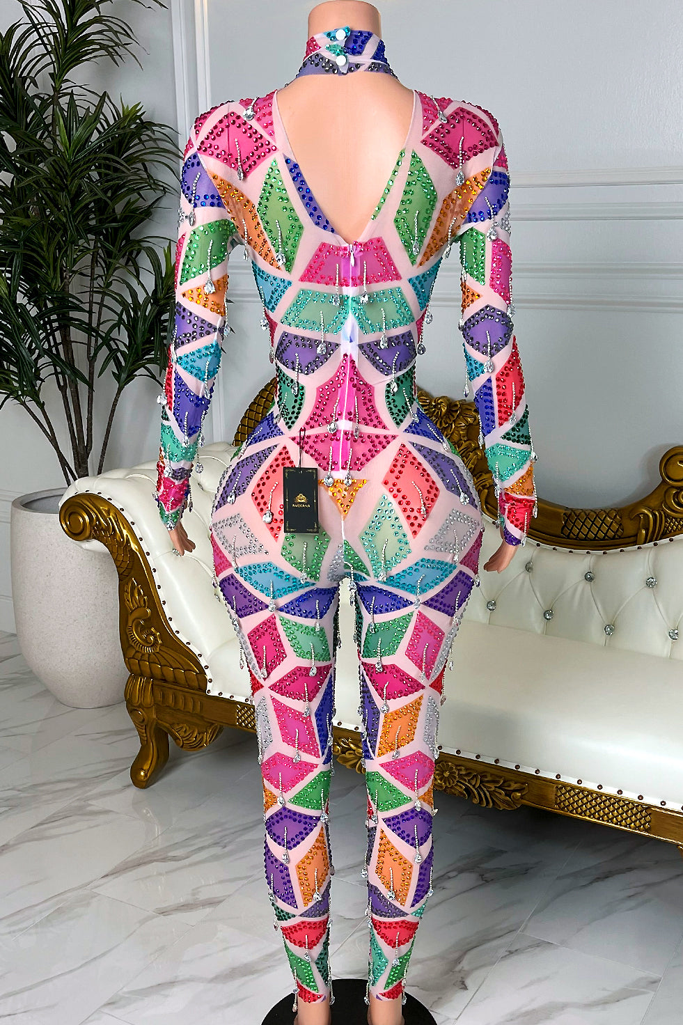 Prismara Tassel Bodysuit (Ready to Ship)