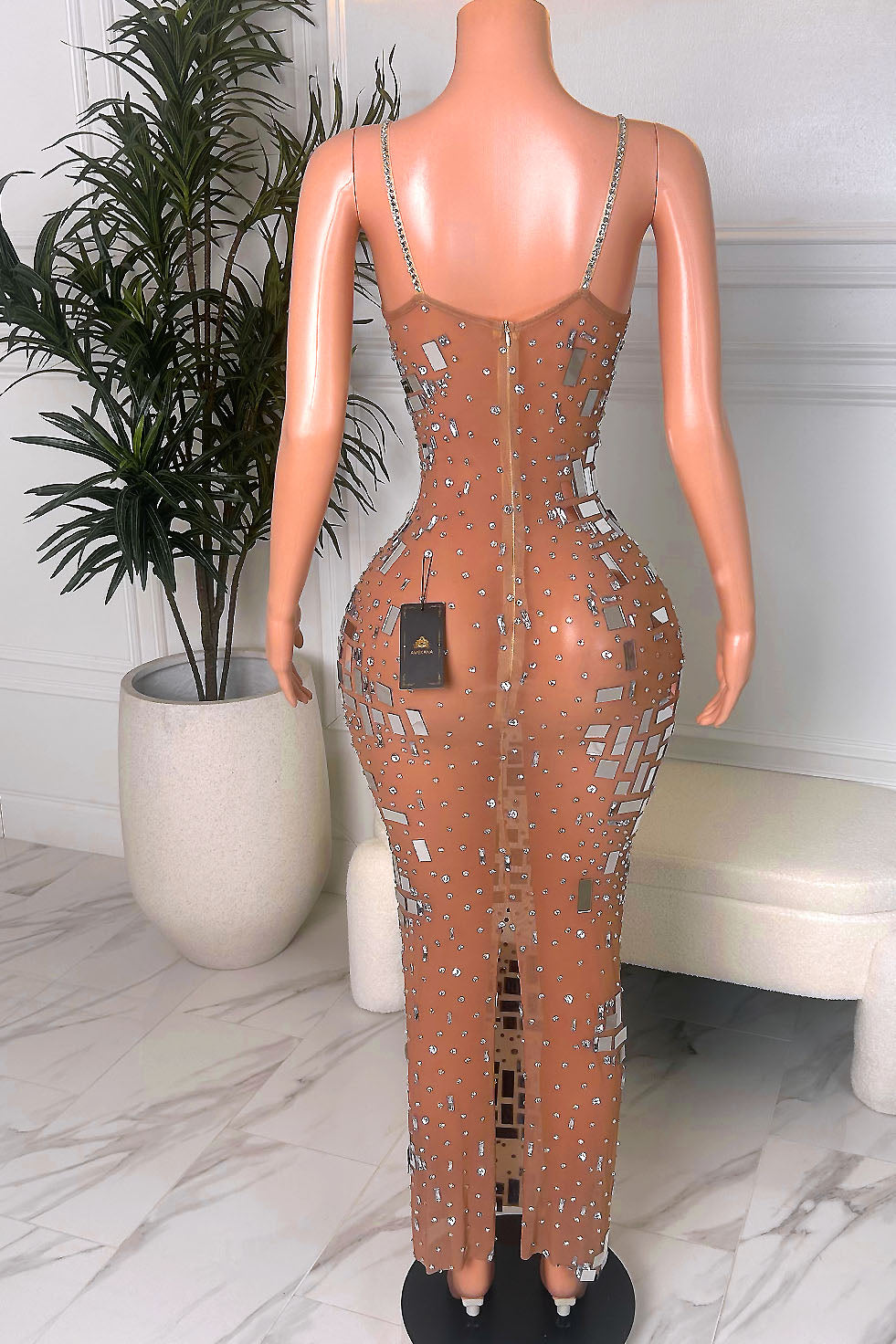 Pixel Mirror Dress (Ready To Ship)