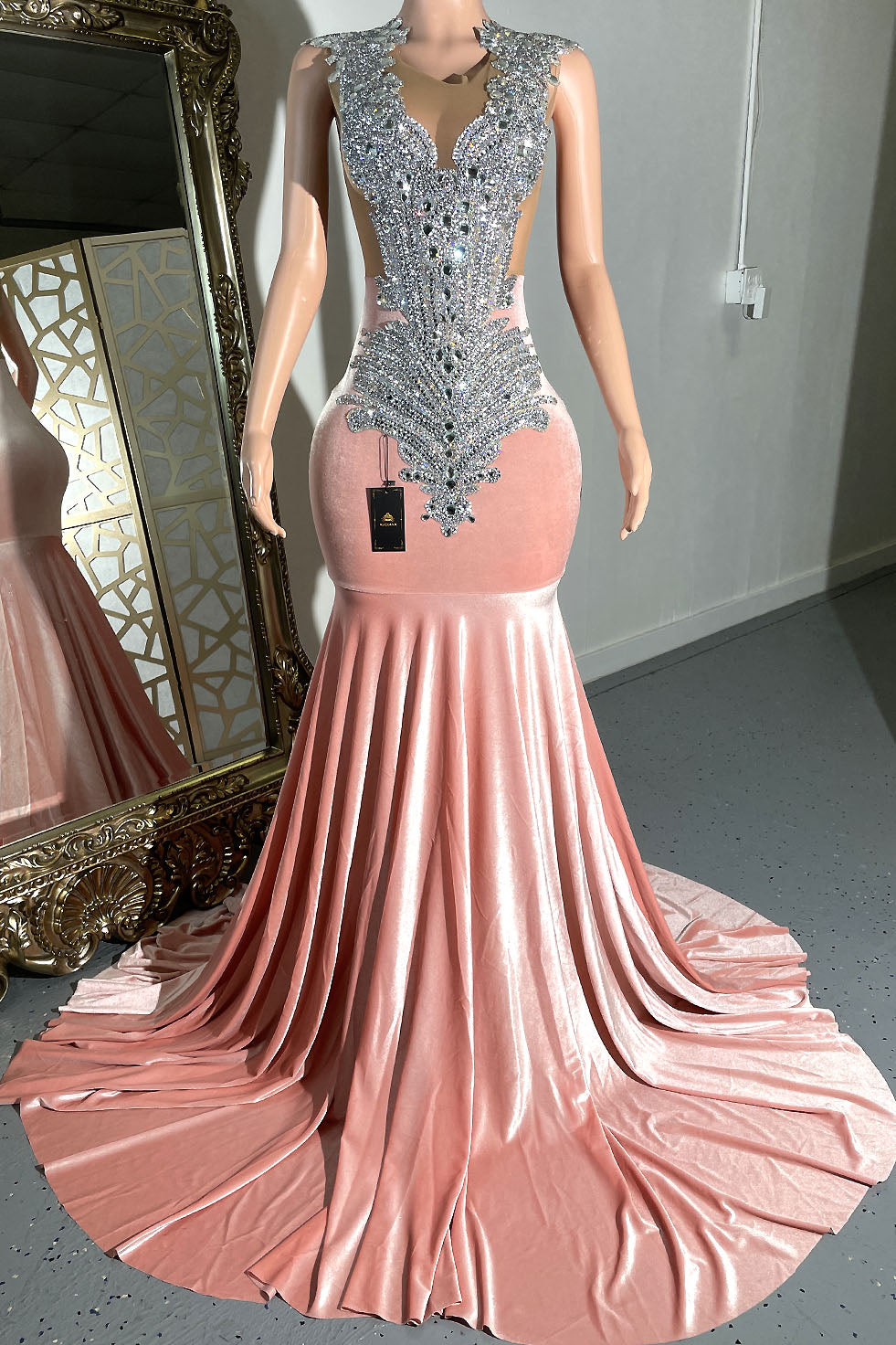 Celine Diamante Maxi Dress (Ready To Ship) - AMEKANA.COM