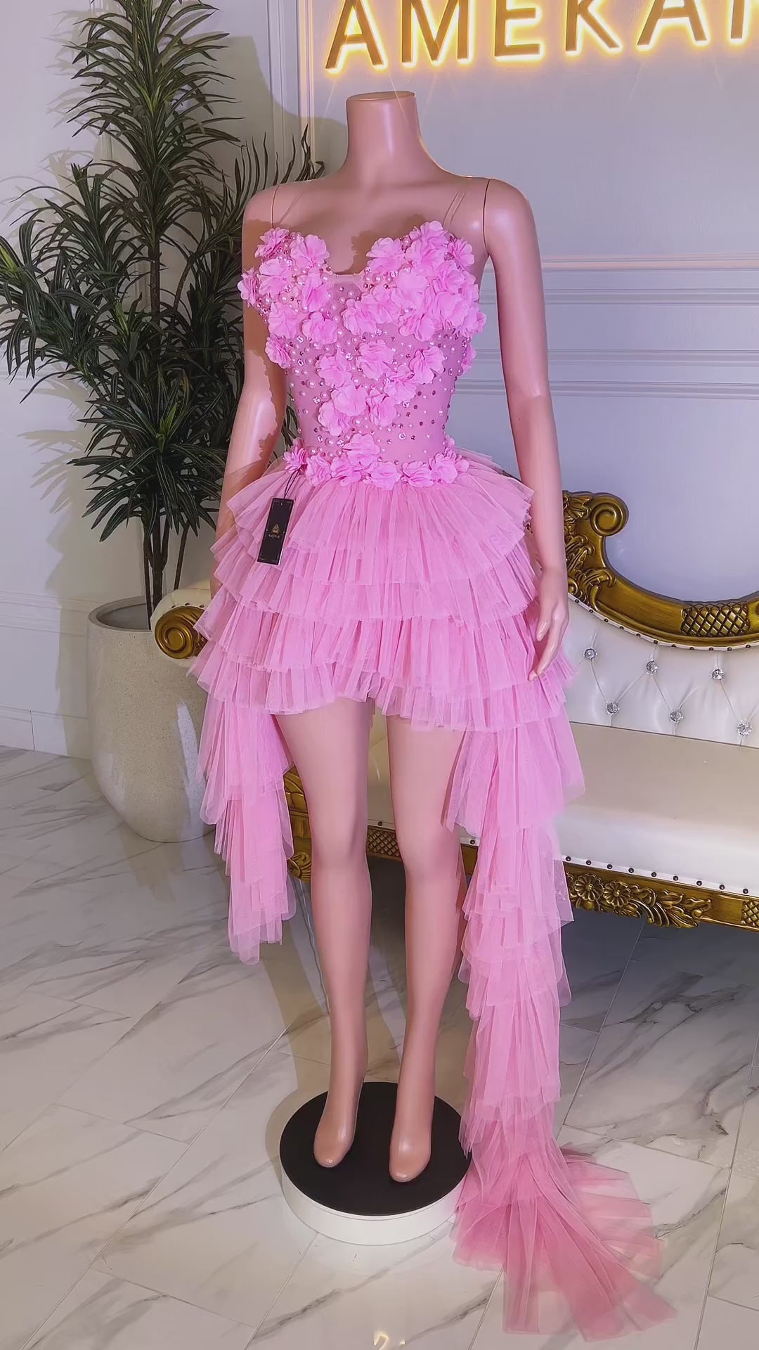 Ali Tulle Pink Dress (Pre-Order)