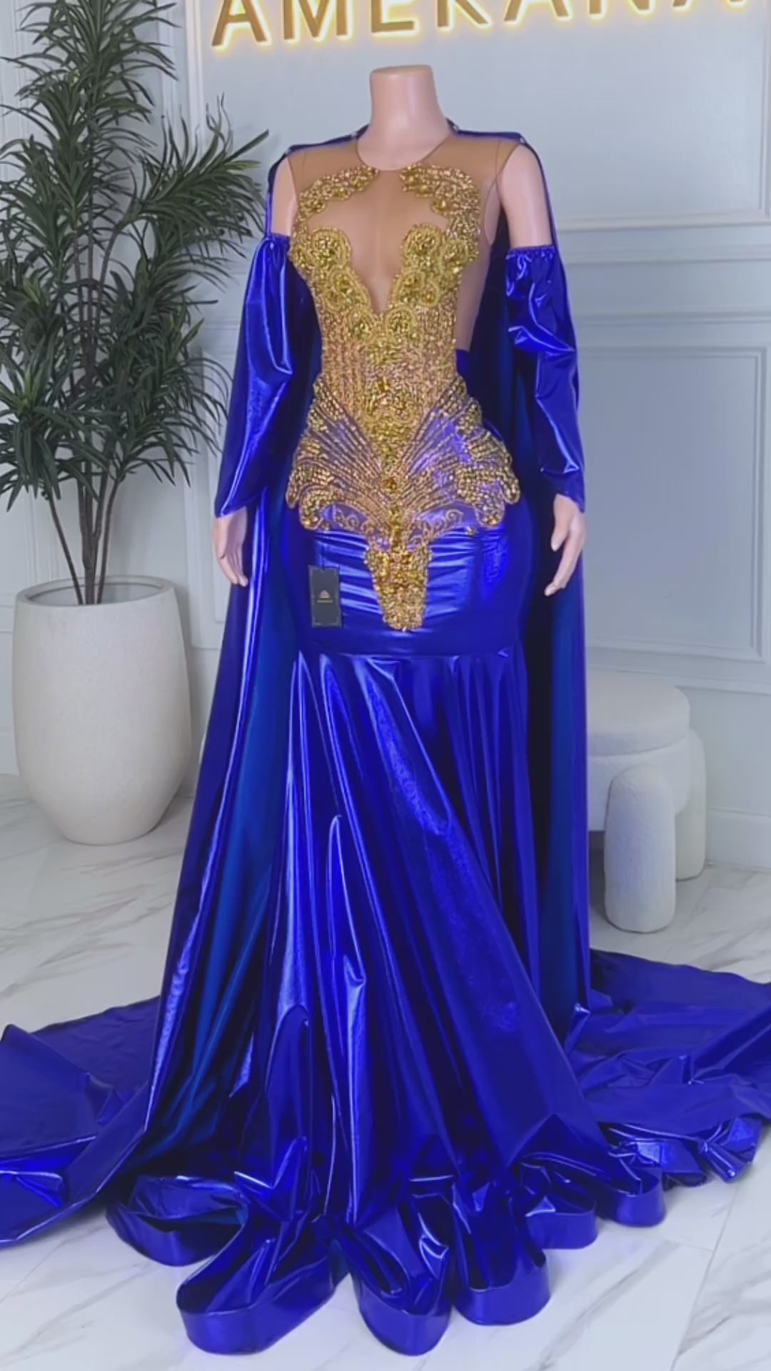 Sovereign Blue Maxi Dress (Ready to Ship)