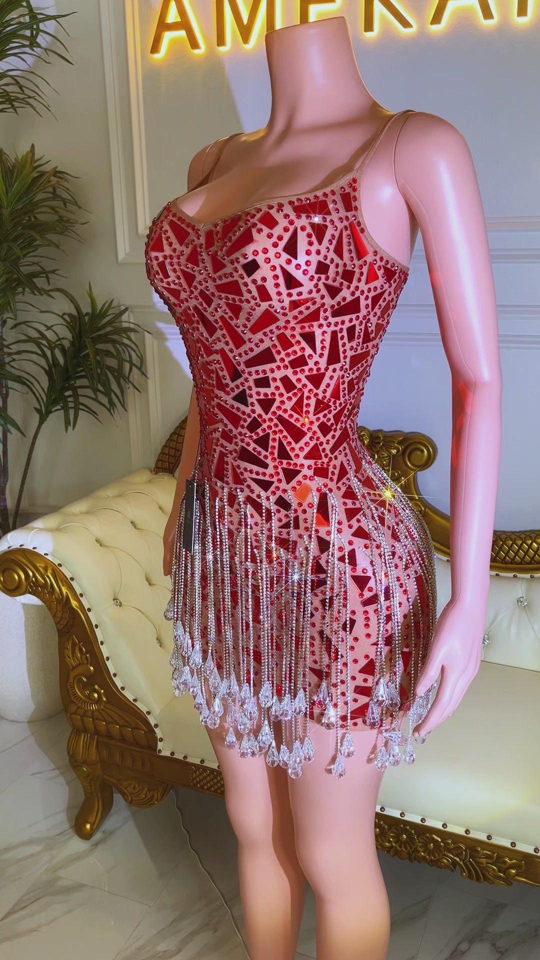 Josanna Diamante Dress (Made to Order)