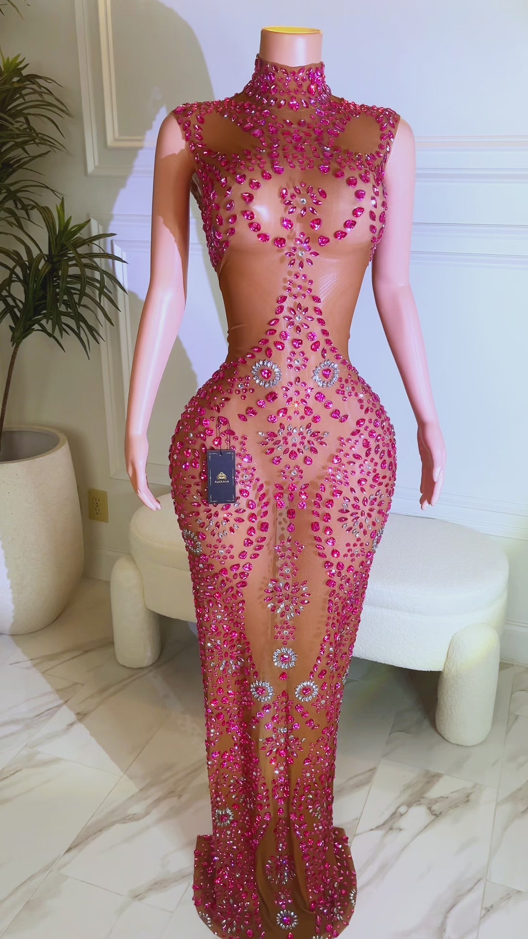 Desert Queen Pink Maxi Dress(Ready To Ship)