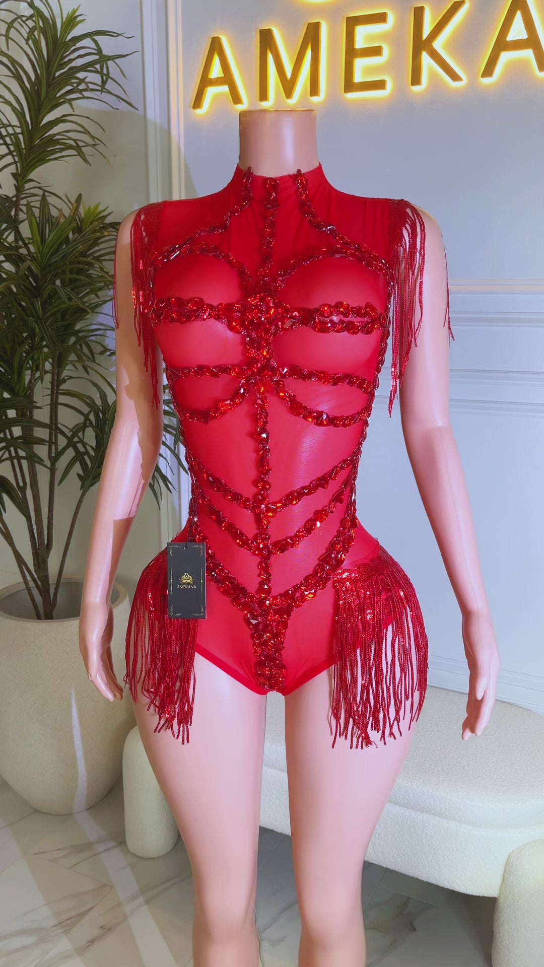 Heatwave Tassel Playsuit (Made to Order)