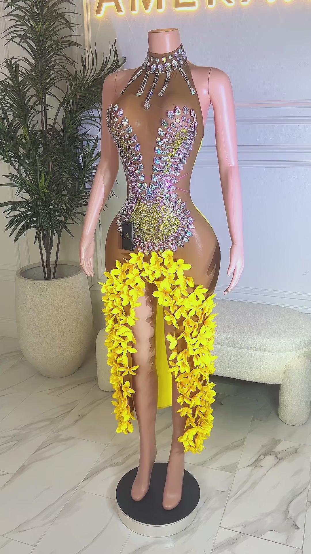 Honey Pot Flower Dress (Ready to Ship)