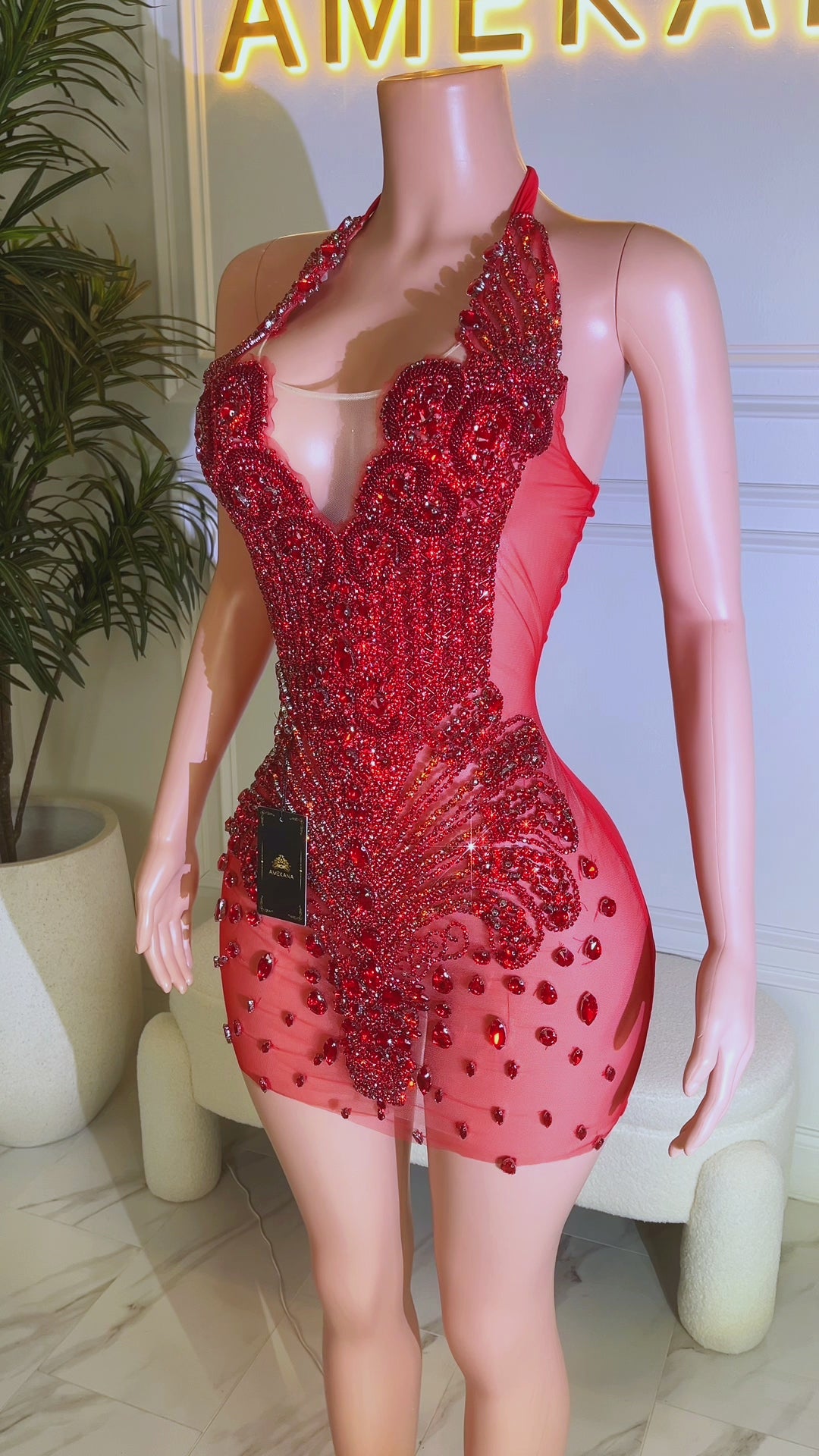 Neema Diamante Dress (Ready To Ship)