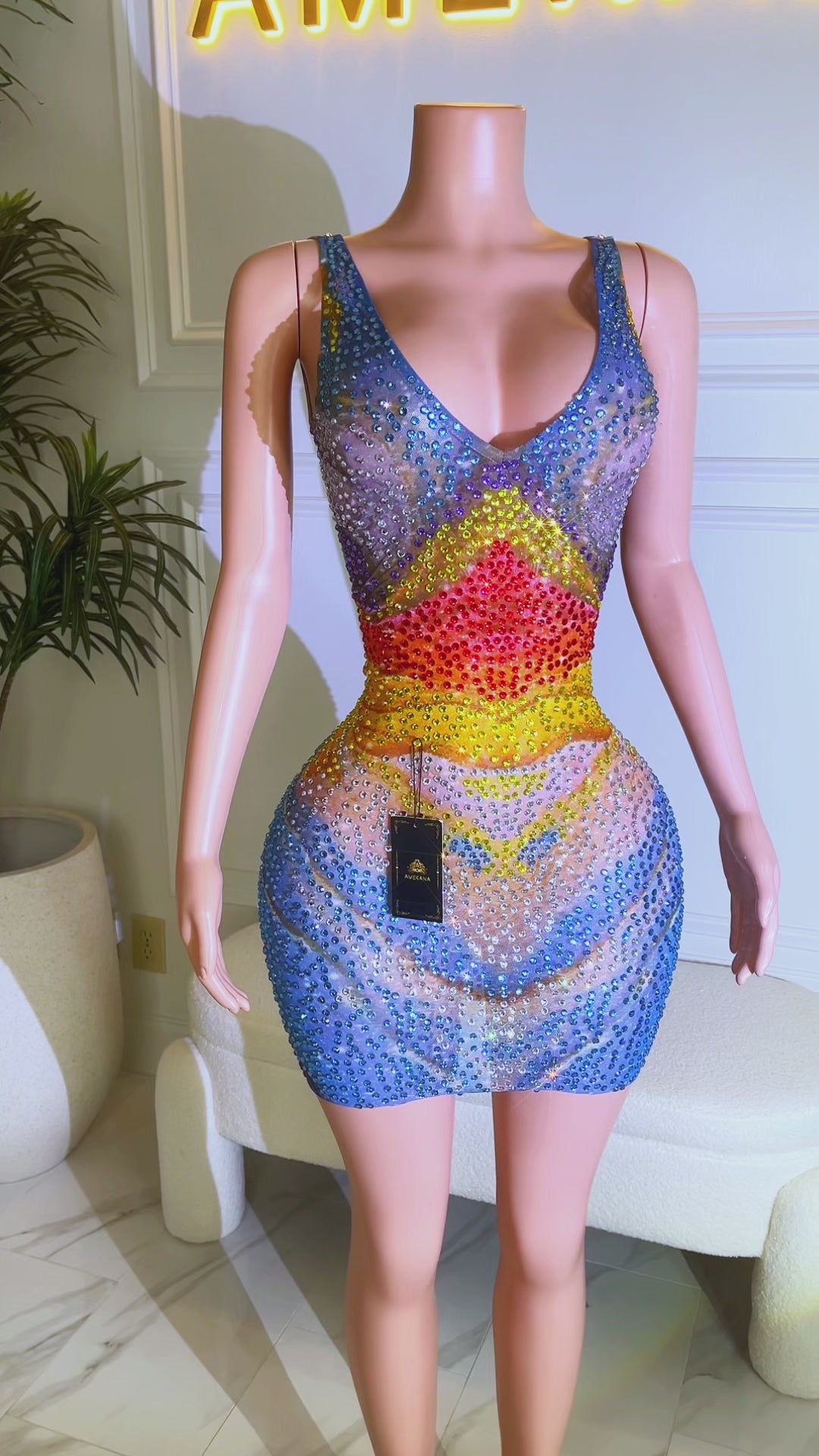 Fire and Sky Fantasy Dress (Made to Order)