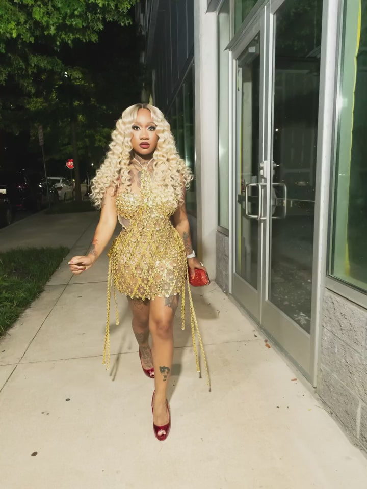 Aoki Gold Dress Set (Made to Order)