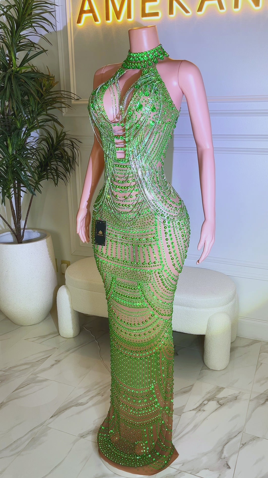 So Mysterious Green Dress (Ready To Ship)